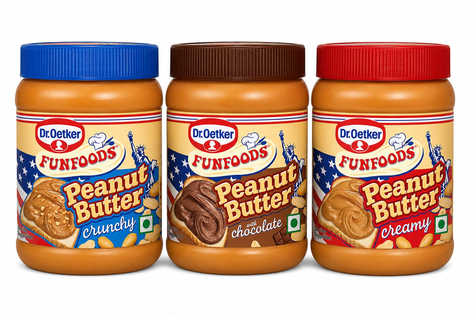 Dr. Oetker peanut butter range